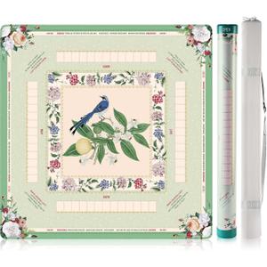 American Mahjong Mat, 33 x 33 in, 3mm Non-Slip, with Rules