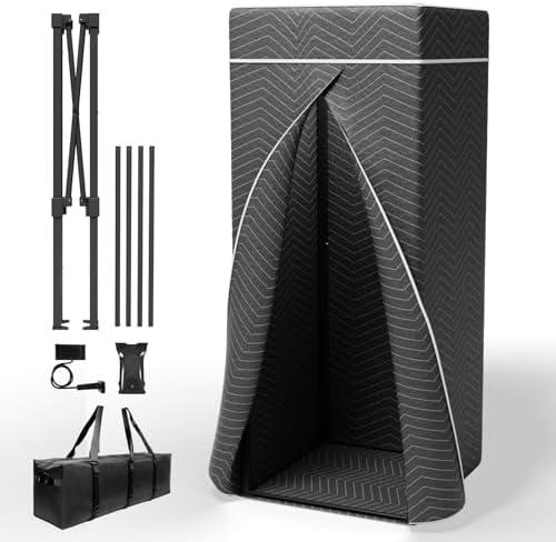 Portable Vocal Booth, Recording Booth Sound Booth for Recording Echo-Free Vocals Complete Home Recording Studio Foldable with Travel Bag for Podcasts & Music, Voiceovers