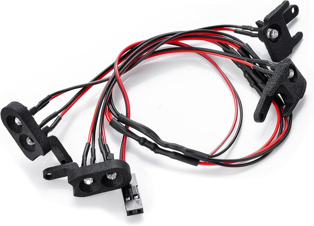 QUE-T Resin Front Rear LED Light Lamp RC Headlight Taillight for RedCat 1/18 Ascent Rock Crawler