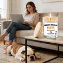 English Bulldog Gift  Funny Lavender Soy Candle Gift for English Bulldog Owners, Dog Lovers & Dog Moms  Stress Relief Aromatherapy for Women - English Bulldog Decor