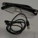 Faifxo Smart Glasses Rimless Smartglasses with Bluetooth Speaker,Remote Control Photo Taking/UV Protection Voice Control (Photochromic Lenses)