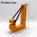 1 Pair Molle Hook for Saddle Hunting - Plastic Clips for Bow Storage, Climbing Sticks, and Tactical Gear with Easy Installation on Molle Platforms (Orange)