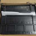 VEVOR Utility Cart, 3-Tier Plastic Service Cart with 550LBS Capacity, 360 Swivel Casters (Including 2 Locking Wheels), Medium Lipped Shelves, Ergonomic Handle, for Garage, Warehouse, Cleaning Tasks