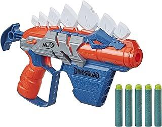 Nerf DinoSquad Stego-Smash Dart Blaster, 5 Nerf Elite Darts, Kids Outdoor Toys, Dinosaur Toys for 8 Year Old Boys and Girls and Up, Stegosaurus Dinosaur Design