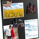 Juvale Magnet Board - Black, 12.6 x 11 x 2.6 in - Standing Magnetic Board for Desk & Wall - Magnetic Display for Memos, Photos & Documents