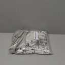 jinchan Linen Valance Curtain Farmhouse Window Decor Gray Floral Print for Kitchen Living Room Double Layer Light Filtering Valance 18 Inches Rustic Window Treatment 1 Panel Rod Pocket Black on Beige