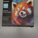 Recheel 48 Colors Acrylic Paint Markers, Dual Tip with Precision Fine Tip and Versatile Brush Tip Pens for Creative DIY, Crafting, Stone, Wood, Canvas, Glass, Metal, and More