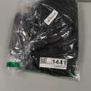 Janyuwool 36" Full Lace Boho Knotless Box Braided Wigs Full Double Lace Braid Wig Lace Front Braided Wigs for Black Women Human Hair Blended Lace Frontal Braids Wig with Boho Curls (Black)