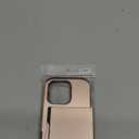 ATRAING Compatible with iPhone 16 Pro Case with Card Holder Dual Layer Heavy Duty Protective Shockproof Hidden Card Slot Slim Wallet Phone Cover for 16 Pro for Women&Men 6.3 inch Rosegold
