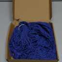 Stuffed Animal Storage Toy Hammock Corner Hanging Net for Stuff Animal Storage Macrame Toy Display Plushie Toy Holder-Wall Hanging Net for Kid Bedroom Decor Playroom Organizer (Blue)