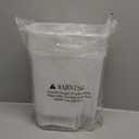 Buddeez Large Food Storage Container - 8 Quart Pantry Buddy, All Purpose Clear Kitchen Organization and Storage - Cereal, Flour, Sugar, Rice Dispenser, EZ Pour Spout and Easy Grip Handle (White Lid)