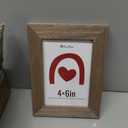 4x6 Picture Frame 5-Pack - Walnut Wooden 6x4 Frames with Tempered Glass, Classic Tabletop Gallery Frames for Photos & Art Prints