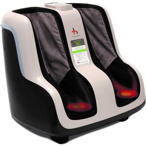Human Touch Reflex SOL Foot & Calf Massager w/ Heat - Plantar Fasciitis Relief + Circulation + Shiatsu Deep Kneading + Vibrating for Stress + Compression - Adjustable for Women and Men up to Size 12 Sol