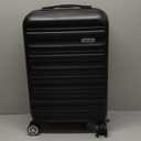 20-Inch Carry-on Luggage with Spinner Wheels and TSA Lock, Airline Approved Lightweight Hardside Suitcase for Travel, Hardshell Suit Case, 20", Black