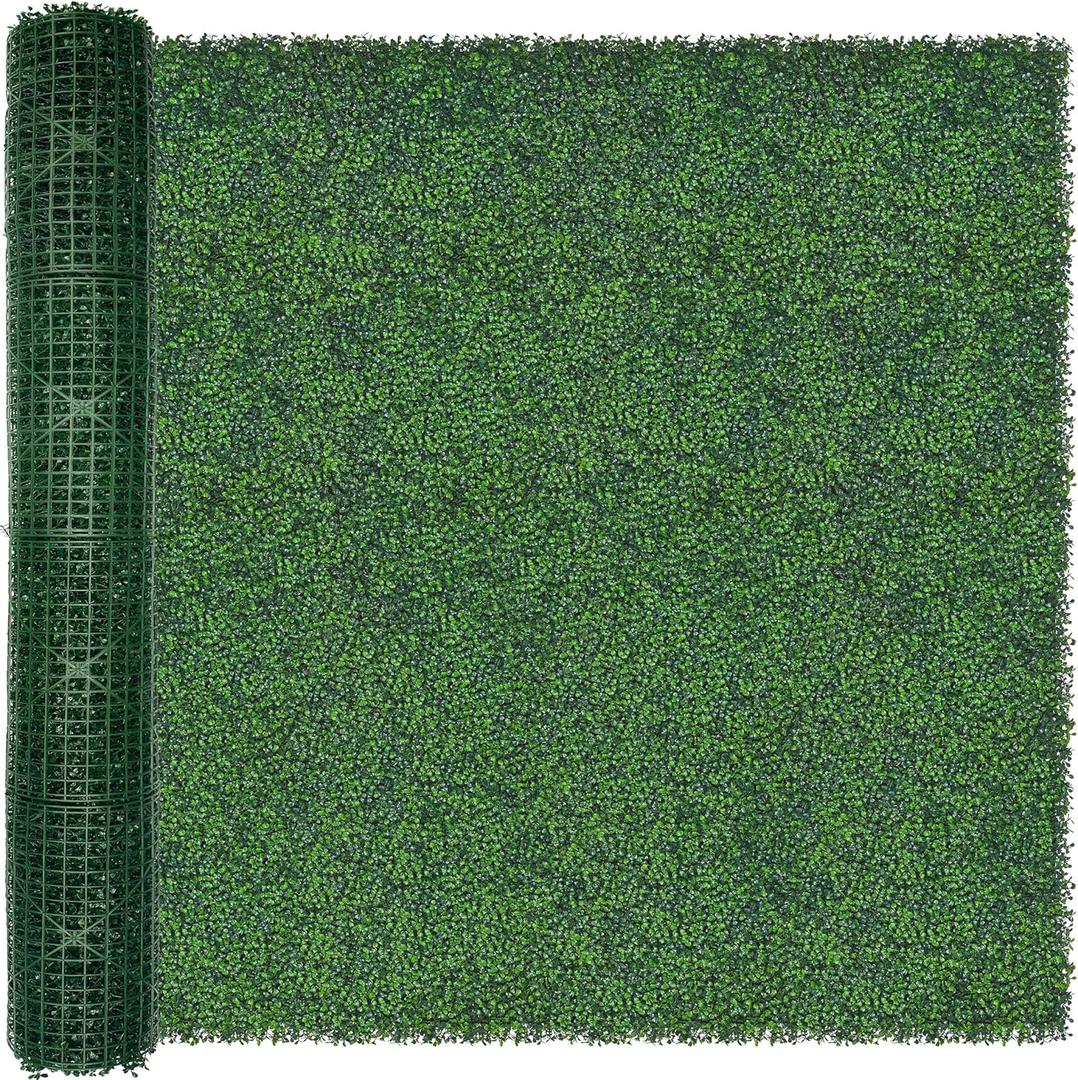 Artificial Ivy Privacy Fence Wall Screen: 6FT X12FT (72 sqft) UV-Anti Faux Boxwood Roll Panels Greenery Backdrop Ivy Vine Leaf Hedges Fence Panels for Indoor Outdoor Green Wall Decor