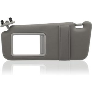 Driver Left Side Sun Visor Without Light Compatible with Toyota Camry 2007 2008 2009 2010 2011 Replacement Number 74320-06780-B0 0400230506B0 Colour Gray