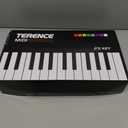 TERENCE MIDI Controller Keyboard Professional 25 Keys MIDI keyboard Piano 500mAh Battery 8 RGB Pads 360° Endless Knob 8 Assignable Knobs OLED Display for Multiple DAWs and Devices