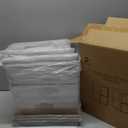 4Pack Large Stackable Storage Drawers,Clear Acrylic Organizers with Handle,Easily Assemble for Kitchen Undersink,Bathroom,Cabinet,Makeup,Closet,Medicine,Pantry Organization Bins