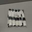 I00000 210 Pcs Clear and Black Plastic Plates, Disposable Dinnerware Set, Include 30 Dinner 30 Dessert Plates,30 Plastic Cups 9 OZ,30 Pre Rolled Napkins with Cutlery for Birthday, Wedding & Party