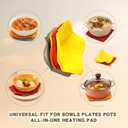 5 Pcs Bowl Cozy Microwave Holder Hot Food Soup Plate Pot Pad Plates Heating Insulated Safe Bowl Holder Multipurpose Pot Pad Plate Cozy Heating Kitchen Reusable Bowl Cozy Hot Pad