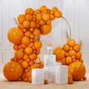 PartyWoo Burnt Orange Balloons 140pcs Different Sizes of 18 12 10 5 Inch Terracotta Rust Fall Color Autumn Boho Balloon Arch Kit Garland for Thanksgiving Halloween Fall Party Decorations Orange-F53
