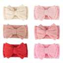 AQOKKA Baby Bows Headbands Nylon Baby Girl Headbands Soft Handmade Hairbands Toddler Hair Accessories for Girls Baby Newborn Infant Kids