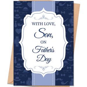 18 x Fathers Day Card for Son, Father's Day Card Gifts for Son