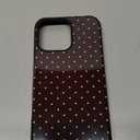 Jusy Compatible with MagSafe Polka Dot Case for iPhone 16 Pro Max, Cute Aesthetic Polka Dots Magnetic Phone Case, Soft TPU and Hard PC Protective Phone Cover for Women GirlsShiny - Brown