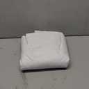 100% Blackout Shield Linen Blackout Curtains for Bedroom 84 Inches Long, Back Tab/Rod Pocket Living Room Drapes, Thermal Insulated Blackout Curtains 2 Panels Set, 50" W x 84" L, Bright White