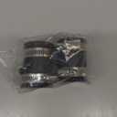 Pangda 2 Pcs Flexible TPE Coupling with Stainless Steel Clamps for Plastic and Copper Plumbing Connections, High Temperature Resistant Material, Black (Fit 1 Inch Pipe)