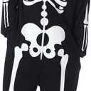 GRAJTCIN Halloween Skeleton Costumes for Men Scary Glow in the Dark Skeleton Pajamas for Men S