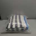 VitalCozy 4 pack Cotton Pool Beach Towels Bulk 30 x 70 Inch Cabana Stripe Oversized Basics Turkish Pool Bath for Hotel Swimming Bathroom(Assorted Color)