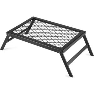Stanbroil Folding Campfire Grill Grate, Outdoor Portable Camping Grill for Camping Cooking Fire Pit, 17.5" x 12.2"