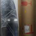 DMWOODFL 48"x14" Rounded Rectangle Over The Door Mirror - Full Length Tempered Glass & Aluminum Frame, No Drill Installation for Bedroom, Bathroom, Closet, Entryway (Silver White)