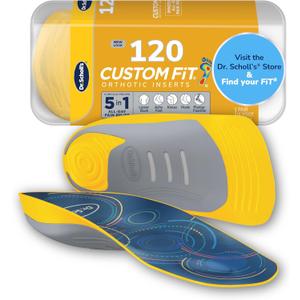 Dr. Scholls Custom Fit Orthotics 3/4 Length Arch Support Shoe Inserts - Plantar Fasciitis Relief Insoles for Men and Women, Immediate All-Day Total Lower Body Pain Relief, FSA HSA Eligible, CF120