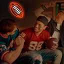 Football Neon Sign, Cool Dimmable Light Up Led Sports Neon Light USB Powered Hanging for Wall Decor, Man Cave, Bedroom, Game Room, Birthday Christmas Merch Gift for Boys Fans (Football-Orange)