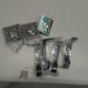 Ivilon Window Treatment Curtain Rod - Square Finials, 1 1/8 in Rod, 72 to 144 Inch, Antique Black