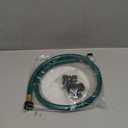 Garden Hose Leakproof for Gardener: 1/2 PVC Water Hoses with GHT Fittings - 3 FT No Kink and Flexible for Outdoor (Green)