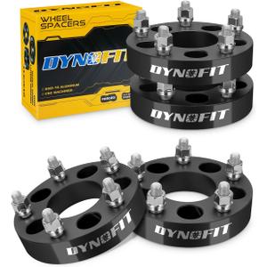 5x4.5 to 5x5 Wheel Adapters 4PCS for Je-ep Jk Wk Wj Xk Wheels on Tj Yj Kk Xj Mj Kj Zj, Dynofit 5x114.3mm to 5x127mm 1.25" Forged Conversion Wheel Adapters 1/2" Thread, Bolts Pattern Changed Spacers