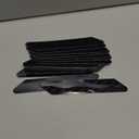 16 Pcs Rug Tape, Dual Sided Washable Removable Prevent Curling Rug Corner Holder, Keep Rug in Place Non Slip Adhesive Rug Stopper for Hardwood Floors and Tile (Midnight Black)