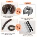 Heatless Hair Curler Overnight Curl Rods for All Hair Types, Healthy and Stylish Heatless Curling Set jumbo heatless hair curler to sleep in Heatless Hair Curlers (Brown, Medium)