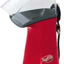 Presto 04863 Poplite Hot Air Popcorn Popper - Built-In Measuring Cup + Melts Butter, Easy to Clean, Built-In Cord Wrap, 18 Cups, Red