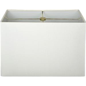 Royal Designs, Inc. Rectangle Hardback Lamp Shade - White, (8x16) x (10x18) x 12
