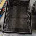 Woven Storage Baskets, Storage Bins, Cube Basket Container Baskets Storage Boxes Organizers for Clothes /Shelves/ Closet, Set of 6 (Black)