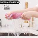 Homaxy Kitchen Towels and Dishcloths Set, 12 x 12 and 13 x 28 Inches, Set of 12 100% Cotton Waffle Weave Check Plaid Kitchen Dish Towels, Super Soft and Absorbent Dish Cloths, White & Pink