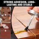 Contact Cement Adhesive 4.16 Oz, High Performance Neoprene Contact Adhesive with Brush, Flexible & Strong Bonding for Woodworking, Leather, Furniture Repairs and DIY Crafts (LDXJ-W01)