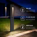 SUNVIE LED Low Voltage Landscape Lights 3W Pathway Lights Low Voltage 12-24V Landscape Path Lights 3000K CRI 90+ Aluminum Waterproof Pathway Lighting for Walkway Garden Yard ETL Listed Cord, 12 Pack
