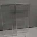 Peohud 3 Pack Acrylic Bathroom Trays, Clear Vanity Tray for Toilet Tank, Decorative Countertop Organizer for Perfume, Makeup, Cosmetics, Jewelry, Soap, Candle, Plant, 12 x 5.1 x 1.2 Inches