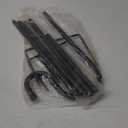 96" Shepherds Hooks for Outdoor, Heavy Duty Garden Bird Feeder Pole Hanging Bird Feeder, Solar Light Lanterns, Outdoor Plant Hanger Hook with 7 Base Prongs, 1 Pack