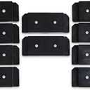 Milwaukee Commander Tool & Garage Organization | Mounting Plate & Feet for Packout System | Tool Kit Accessory (Black, 10pcs)